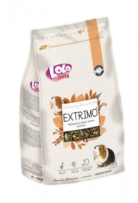 Hauptproduktbild EXTRIMO kompletní krmivo pro morčata v sáčku se zipem 750 g