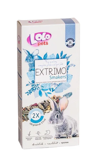Hauptproduktbild EXTRIMO SMAKERS tyčinky pro králíky 2ks/100 g