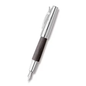 Faber-Castell e-motion Wood Black plnicí pero, hrot F
