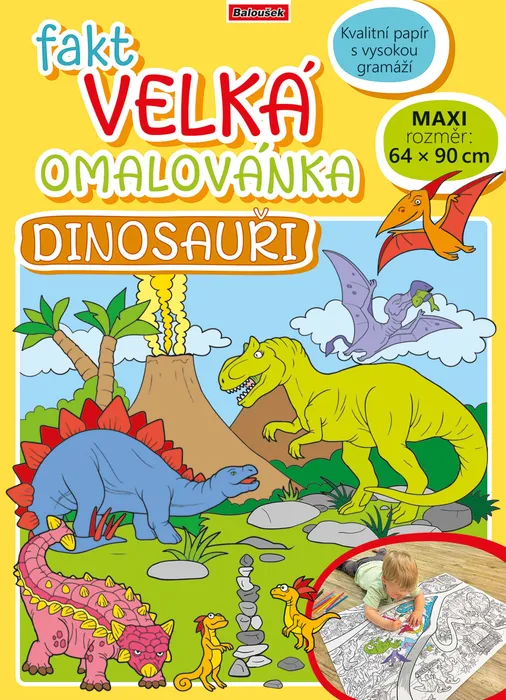 Hauptproduktbild Fakt velká omalovánka - Dinosauři