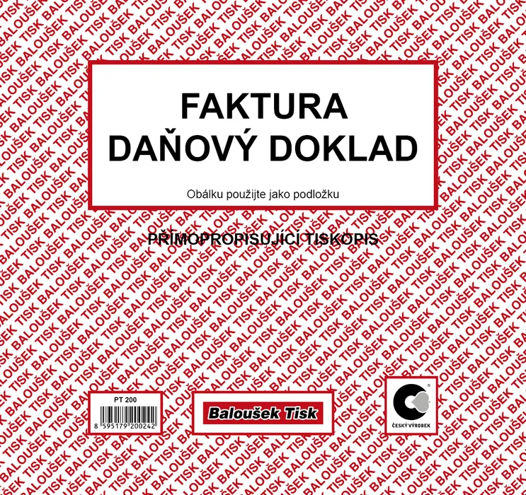 Hauptproduktbild Faktura daňový doklad 2/3 A4 PT200