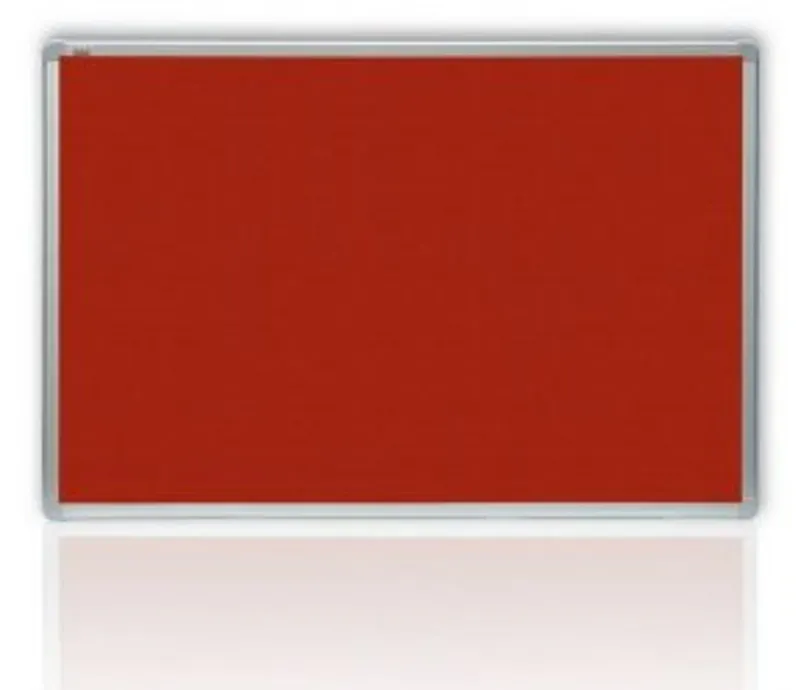 Hauptproduktbild Filcová tabule v hliníkovém rámu,červená 100x150