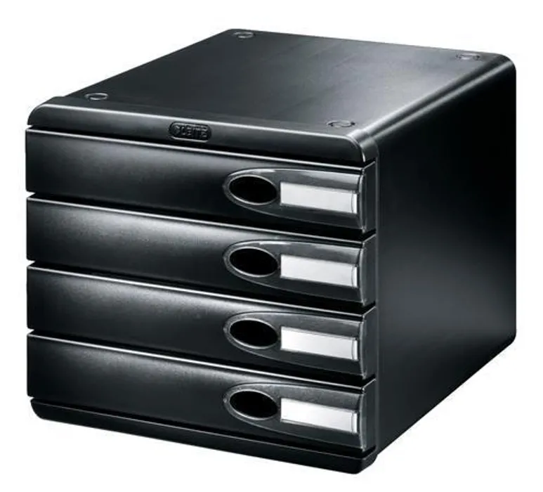 Hauptproduktbild Filing-box, plastic, 4 drawers, LEITZ "Allura", black