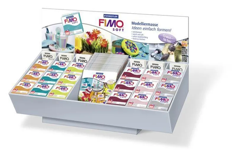 Hauptproduktbild FIMO® Soft displej, 72 x 57g, mix barev