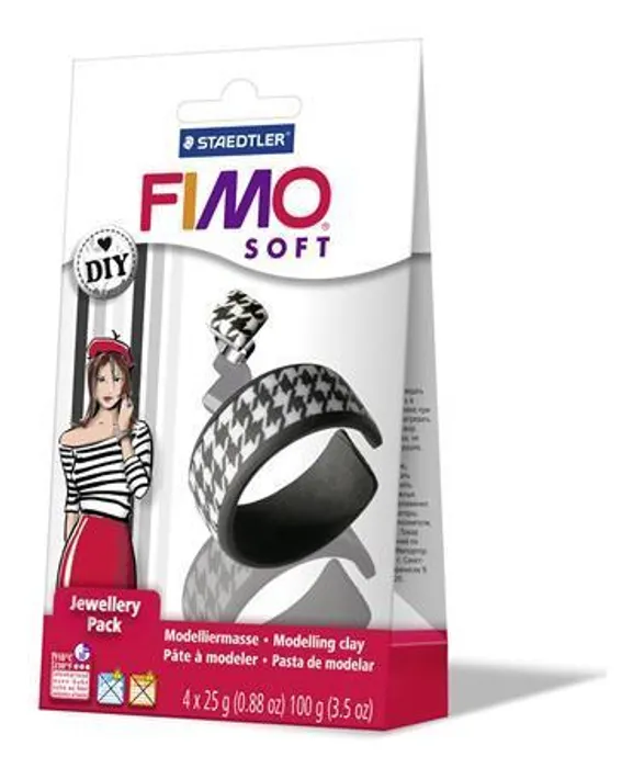 Hauptproduktbild FIMO® Soft DIY šperková sada ČERNÁ a BÍLÁ