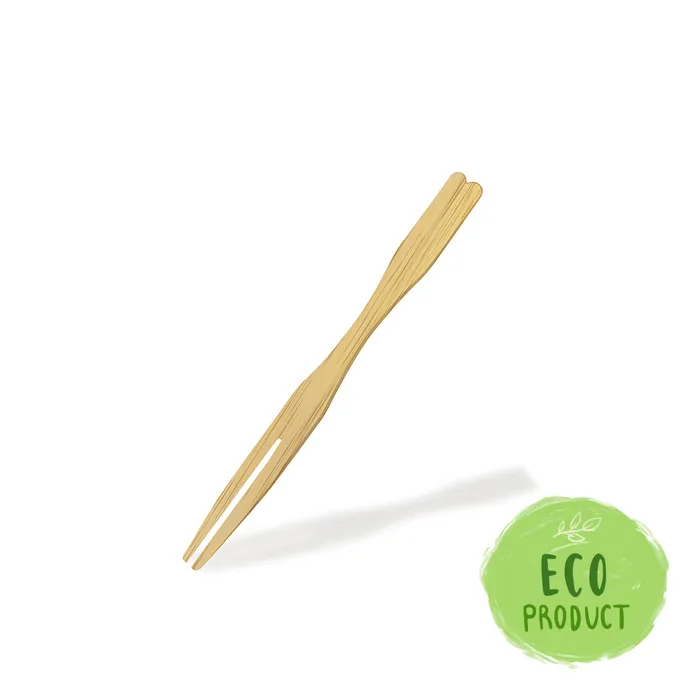 Hauptproduktbild Fingerfood bodec (bambusový FSC 100%) Vidlička 9cm [100 ks]