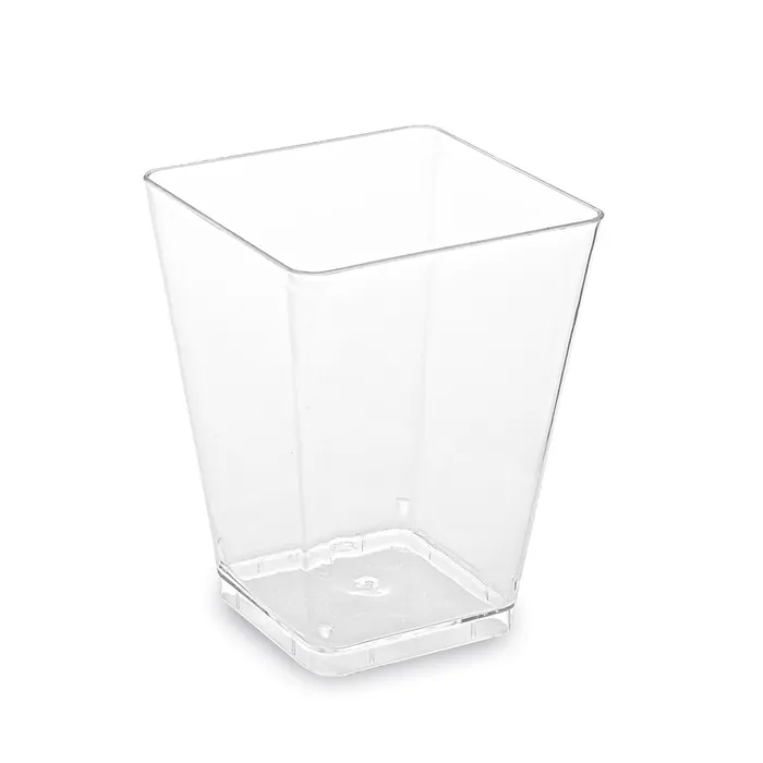 Hauptproduktbild Fingerfood kelímek hranatý, čirý 5,8 x 5,8 x 7,6 cm - 160 ml [20 ks]