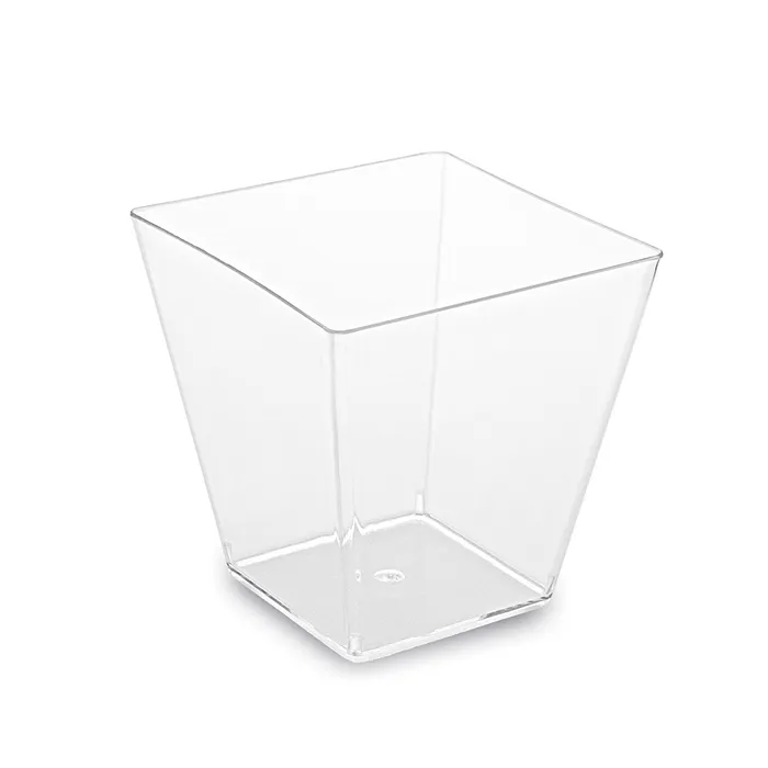 Hauptproduktbild Fingerfood kelímek hranatý, čirý 5,9 x 5,9 x 5,4 cm - 100 ml [50 ks]