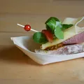 Fingerfood-Schale aus Holz Schiffchen 16,5 x 8,5 cm [100 St.]