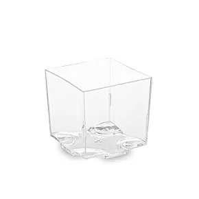 Fingerfood-Becher (PS) eckig glasklar 44 x 44 x 43 mm 65ml [20 St.]