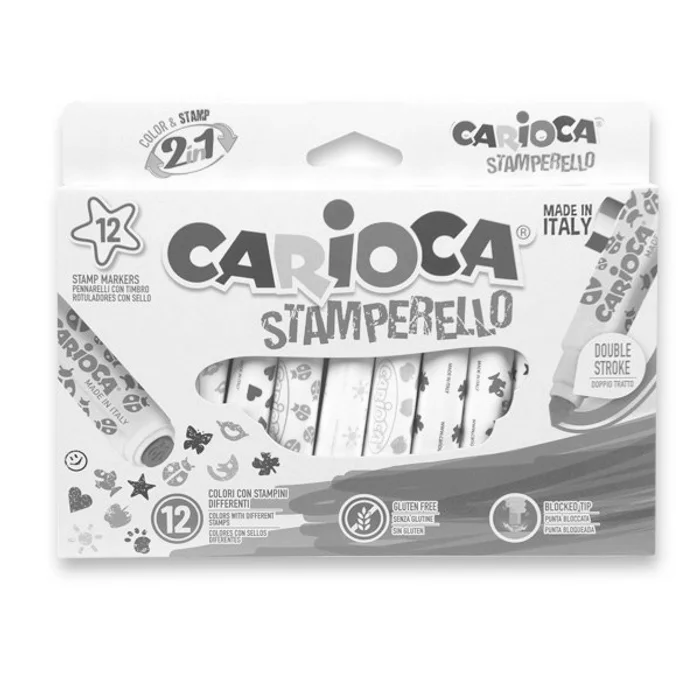 Hauptproduktbild Fixy Carioca Stamp Markers 12 barev
