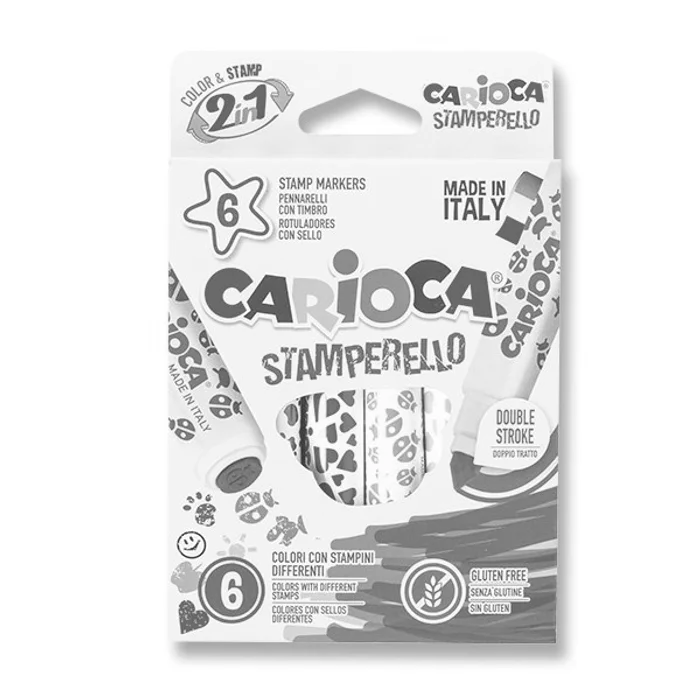 Hauptproduktbild Fixy Carioca Stamp Markers 6 barev