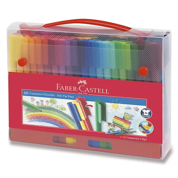Hauptproduktbild Fixy Faber-Castell 155560 Connector, plastová taška 60 ks