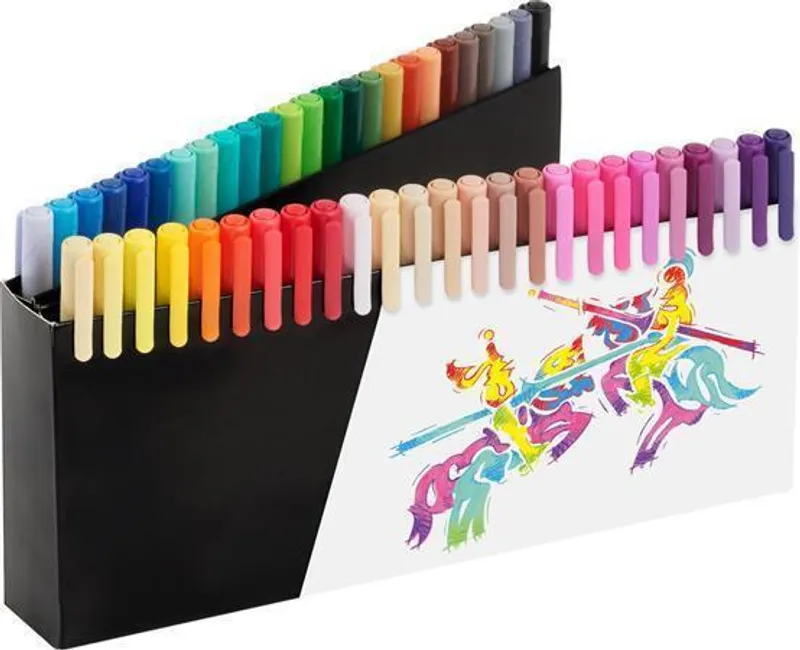 Hauptproduktbild Fixy Faber-Castell Black Edition Brush - stojánek, 50 barev