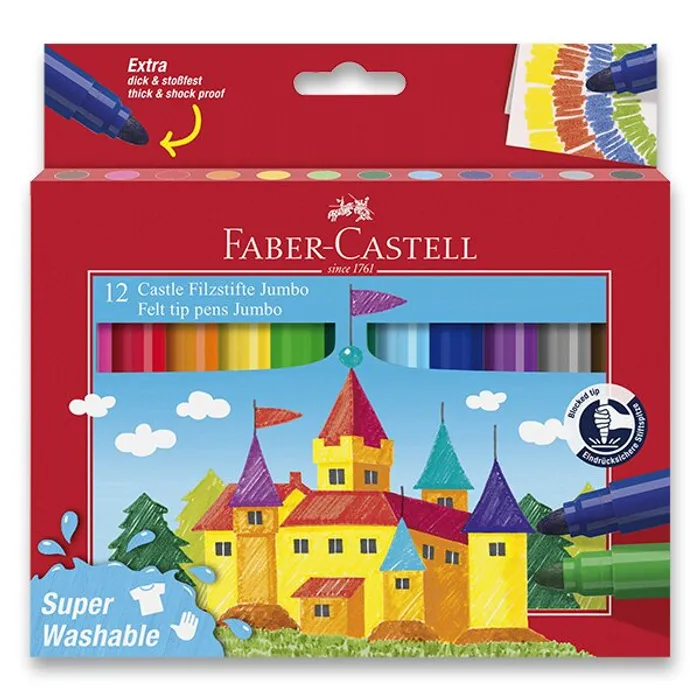 Hauptproduktbild Fixy Faber-Castell Jumbo 12 barev
