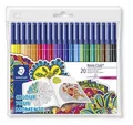 "Noris Club" Marker, Johanna Basford Edition, Set of 20 Different Colors, 1 mm, Washable, STAEDTLER