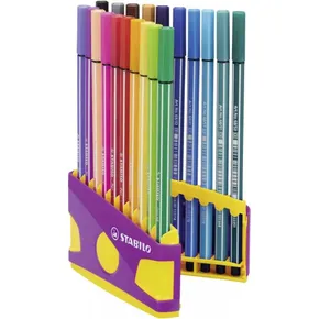 Marker STABILO Pen 68 ColorParade gelb/violett 20 Farben