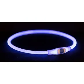 Blitzlichtring USB, Blitzhalsband, blau L-XL: 65 cm/ 8 mm
