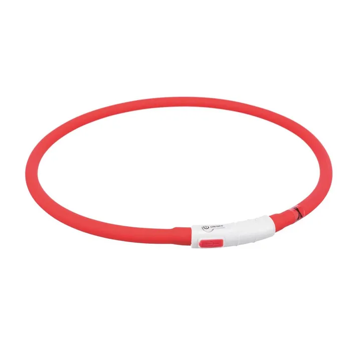 Hauptproduktbild Flash USB svítící obojek XS-XL 70 cm / 10 mm, - červená