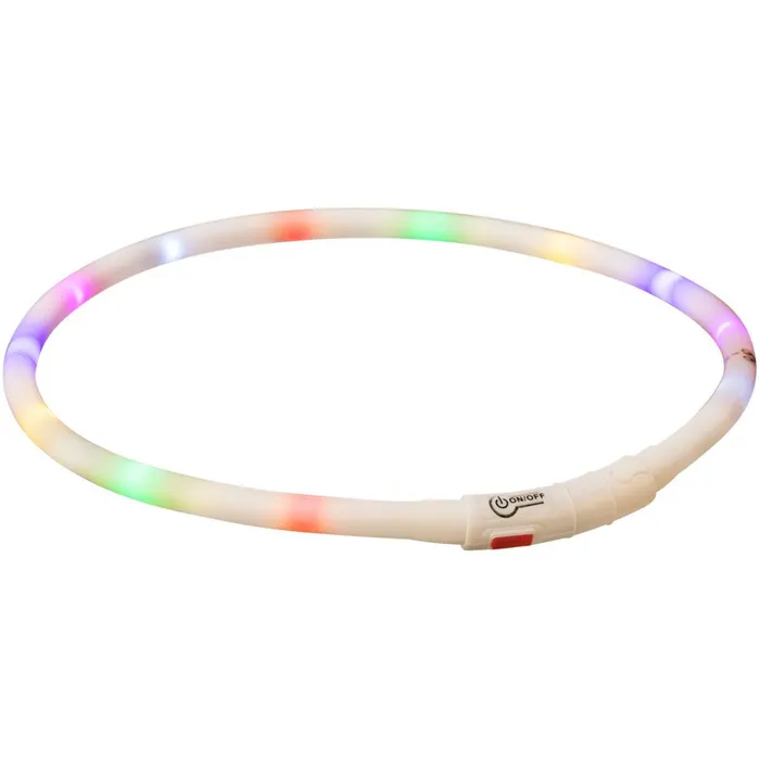Hauptproduktbild Flash USB svítící silikonový obojek, XS-XL: 70 cm / 10 mm, multicolor