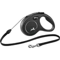 Flexi New Classic S Kordel 5 m, max. 12 kg, - schwarz