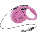 Flexi New Classic XS Kordel 3 m, max. 8 kg, - rosa