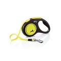 Flexi New Neon S pásek 5 m, max. 15 kg, žlutá