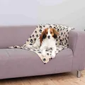 Fleecedecke BEANY 100x70cm - beige mit schwarzen Füßen