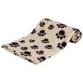 Fleecedecke BEANY 100x70cm - beige mit schwarzen Füßen