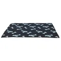 Weiteres Produktbild Fleecedecke BEANY 100x70cm - schwarz mit beigen Füßen