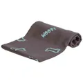 Weiteres Produktbild Fleecedecke BEANY 100x70cm – grau mit blauen Würfeln