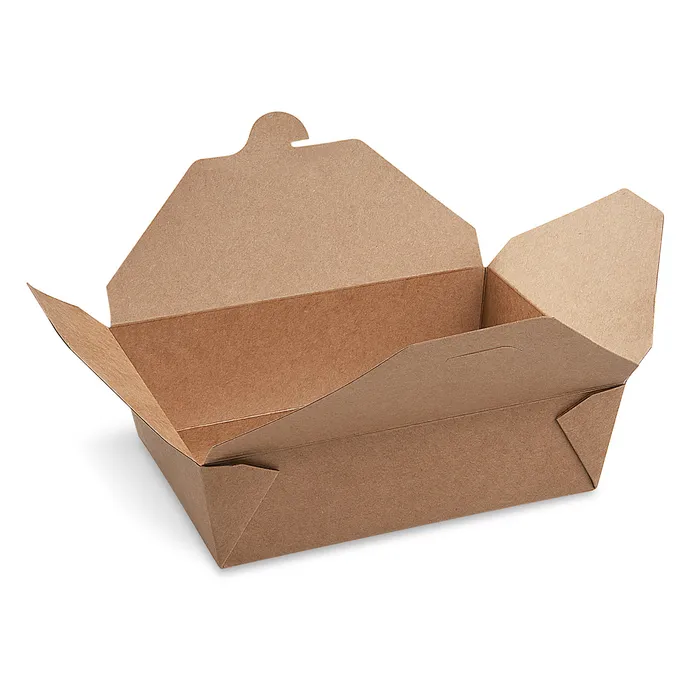Hauptproduktbild Food box (PAP/PE) nepromastitelný kraft `L` 195 x 138 mm 2000ml [50 ks]