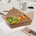 Food box (PAP/PE) fettdicht kraft `L` 195 x 138 mm 2500ml [40 St.]