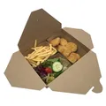 Food box (PAP/PE) fettdicht kraft `L` 195 x 138 mm 2500ml [40 St.]