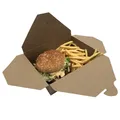 Food box (PAP/PE) fettdicht kraft `M` 150 x 120 mm 1000ml [50 St.]