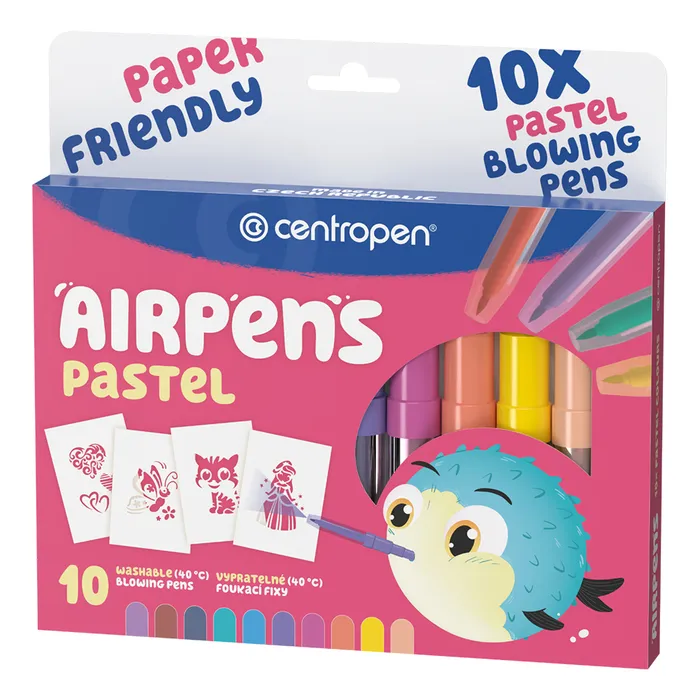Hauptproduktbild Foukací fixy CENTROPEN 1500, 10ks Air Pens Pastel set