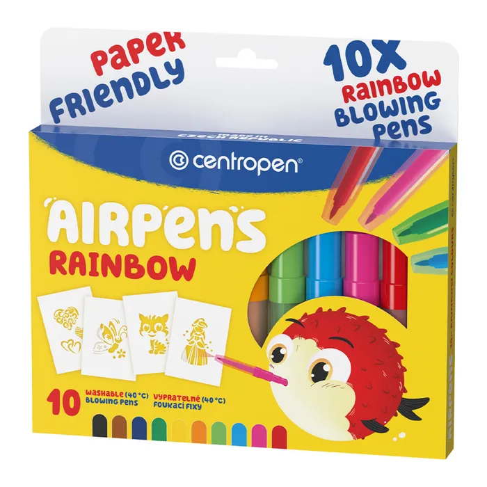 Hauptproduktbild Foukací fixy CENTROPEN 1500, 10ks Air Pens Rainbow