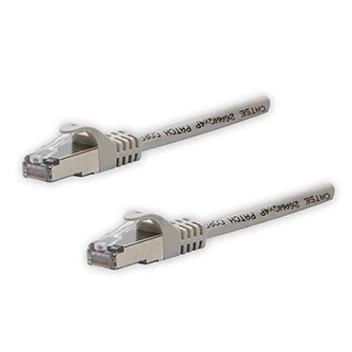 Hauptproduktbild FTP patchcord, Cat.5e, RJ45 M-10m, stíněný, šedý, čistá měď, economy