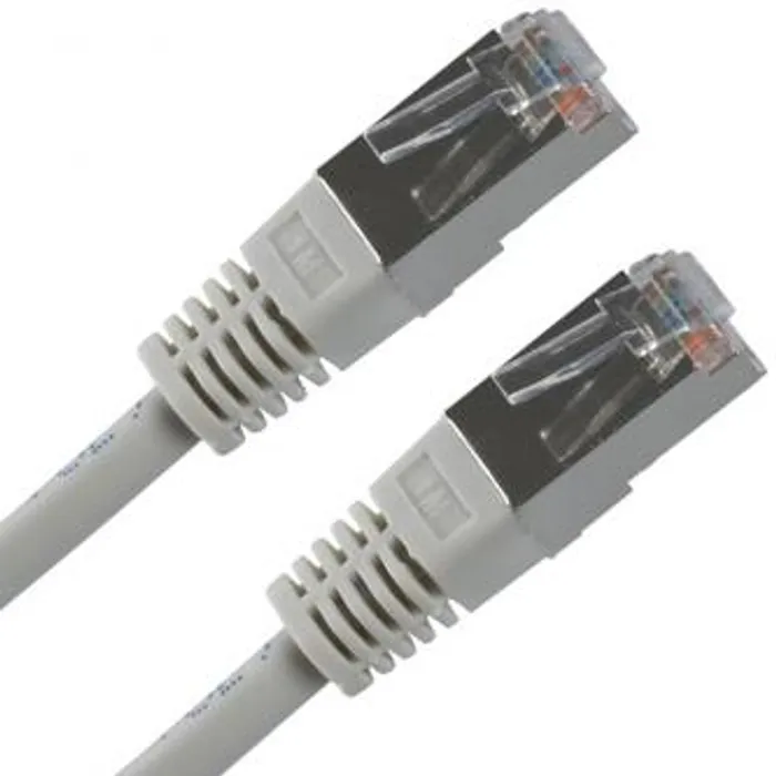 Hauptproduktbild FTP patchcord, Cat.5e, RJ45 M-15m, stíněný, šedý, economy