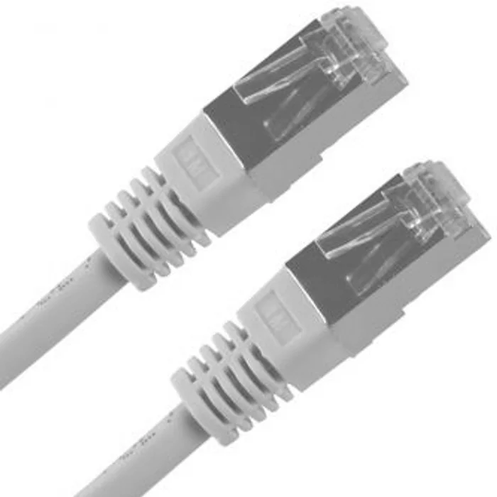 Hauptproduktbild FTP patchcord, Cat.5e, RJ45 M-1m, stíněný, šedý, economy