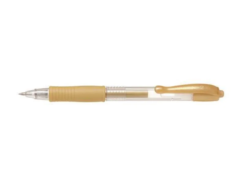 Hauptproduktbild Gelové pero "G-2 Metallic", zlatá, 0,32 mm, stiskací mechanismus, PILOT