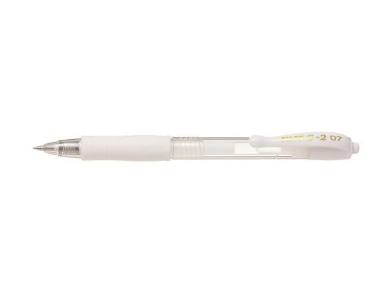 Hauptproduktbild Gelové pero "G-2 Pastel", bílá, 0,32 mm, stiskací mechanismus, PILOT