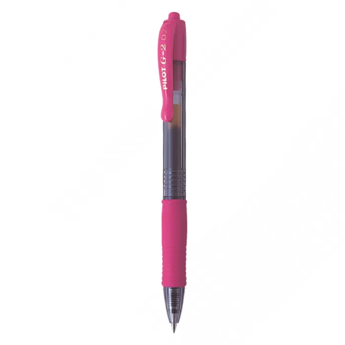 Hauptproduktbild Gelové pero "G-2", růžová, 0,32 mm, stiskací mechanismus, PILOT