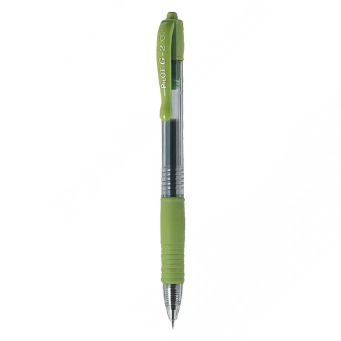 Hauptproduktbild Gelové pero "G-2", světle zelená, 0,32 mm, stiskací mechanismus, PILOT
