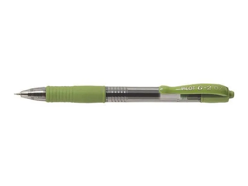 Hauptproduktbild Gelové pero "G-2", světle zelená, 0,32 mm, stiskací mechanismus, PILOT