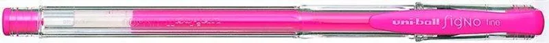 Hauptproduktbild Gelové pero "UM-100", fluorescenční růžová, 0,7mm, s uzávěrem, UNI
