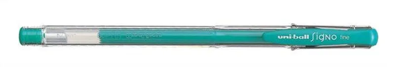 Hauptproduktbild Gelové pero "UM-100", zelená, 0,7mm, s uzávěrem, UNI