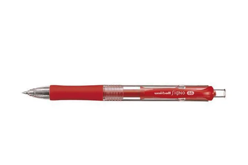 Hauptproduktbild Gelové pero "UM-152", červená, 0,3mm, stiskací mechanismus, UNI