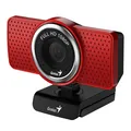 Genius Full HD Webkamera ECam 8000, 1920x1080, USB 2.0, červená, Windows 7 a vyšší, FULL
