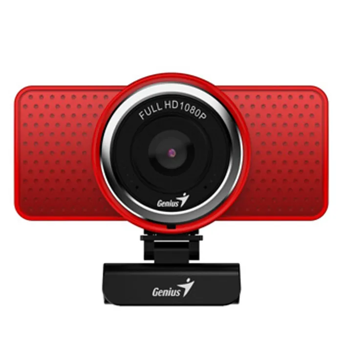 Hauptproduktbild Genius Full HD Webkamera ECam 8000, 1920x1080, USB 2.0, červená, Windows 7 a vyšší, FULL